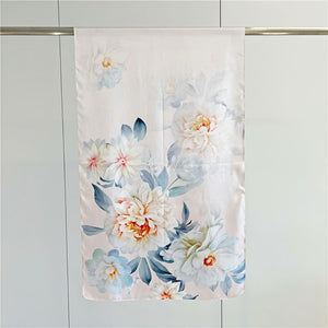 MaraSilk Pure Mulberry Silk Scarf - Oblong Crepe Satin MS602