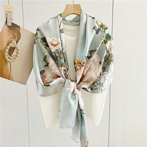 MaraSilk Pure Mulberry Silk Scarf - Oblong Crepe Satin MS602