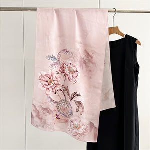 MaraSilk Pure Mulberry Silk Scarf - Oblong Crepe Satin MS602