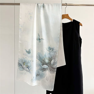 MaraSilk Pure Mulberry Silk Scarf - Oblong Crepe Satin MS603