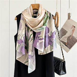 MaraSilk Pure Mulberry Silk Scarf - Oblong Crepe Satin MS603