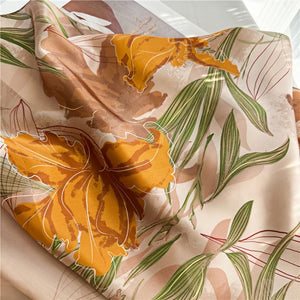 MaraSilk Pure Mulberry Silk Scarf - Oblong Crepe Satin MS603
