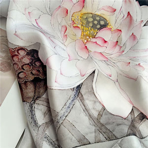 MaraSilk Pure Mulberry Silk Scarf - Oblong Crepe Satin MS603