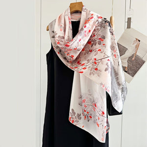 MaraSilk Pure Mulberry Silk Scarf - Oblong Crepe Satin MS603