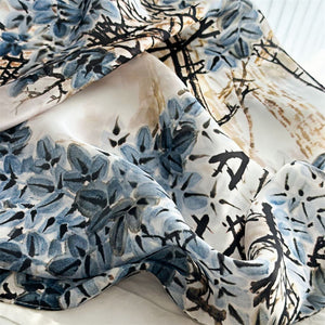 MaraSilk Pure Mulberry Silk Scarf - Oblong Crepe Satin MS603