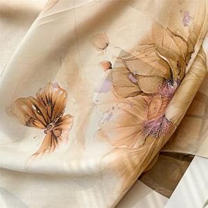 MaraSilk Pure Mulberry Silk Scarf - Oblong Crepe Satin MS603