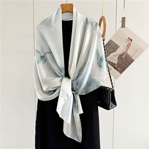 MaraSilk Pure Mulberry Silk Scarf - Oblong Crepe Satin MS603