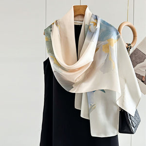 MaraSilk Pure Mulberry Silk Scarf - Oblong Crepe Satin MS603