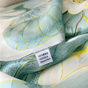 MaraSilk Pure Mulberry Silk Scarf - Oblong Crepe Satin MS604