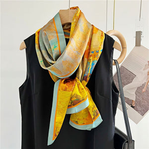 MaraSilk Pure Mulberry Silk Scarf - Oblong Crepe Satin MS605