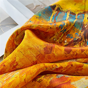MaraSilk Pure Mulberry Silk Scarf - Oblong Crepe Satin MS605