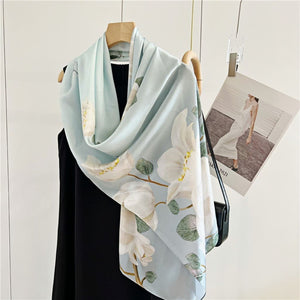 MaraSilk Pure Mulberry Silk Scarf - Oblong Crepe Satin MS605