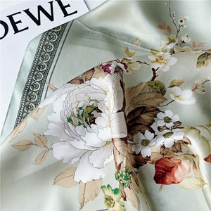 MaraSilk Pure Mulberry Silk Scarf - Oblong Crepe Satin MS606