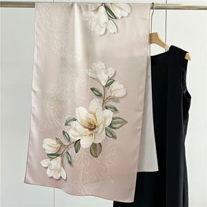 MaraSilk Pure Mulberry Silk Scarf - Oblong Crepe Satin MS607