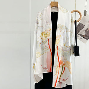 MaraSilk Pure Mulberry Silk Scarf - Oblong Crepe Satin MS608