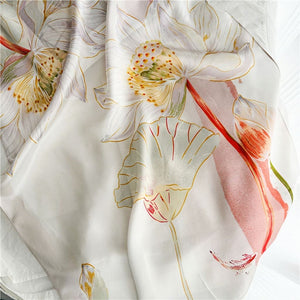 MaraSilk Pure Mulberry Silk Scarf - Oblong Crepe Satin MS608
