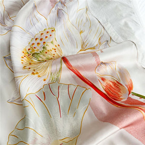 MaraSilk Pure Mulberry Silk Scarf - Oblong Crepe Satin MS608