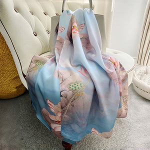 MaraSilk Pure Mulberry Silk Scarf - Oblong Crepe Satin MS610