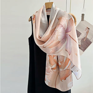 MaraSilk Pure Mulberry Silk Scarf - Oblong Crepe Satin MS611