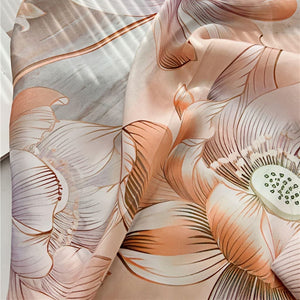 MaraSilk Pure Mulberry Silk Scarf - Oblong Crepe Satin MS611
