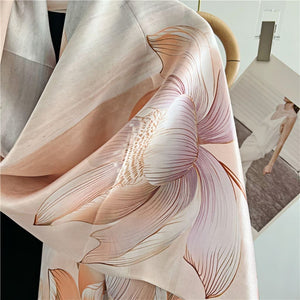 MaraSilk Pure Mulberry Silk Scarf - Oblong Crepe Satin MS611