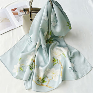 MaraSilk Pure Mulberry Silk Scarf - Oblong Crepe Satin MS612