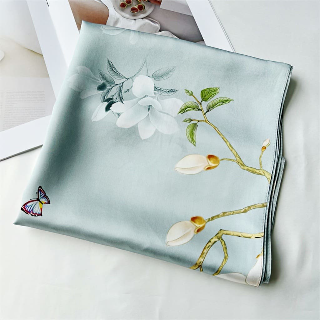 MaraSilk Pure Mulberry Silk Scarf - Oblong Crepe Satin MS612