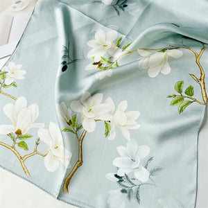 MaraSilk Pure Mulberry Silk Scarf - Oblong Crepe Satin MS612