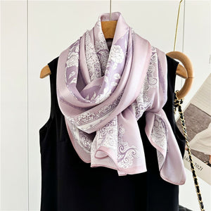 MaraSilk Pure Mulberry Silk Scarf - Oblong Crepe Satin MS613