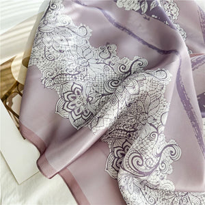 MaraSilk Pure Mulberry Silk Scarf - Oblong Crepe Satin MS613