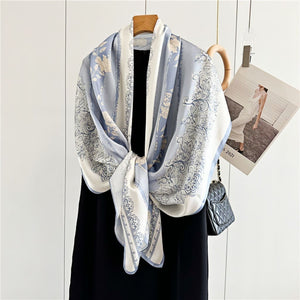 MaraSilk Pure Mulberry Silk Scarf - Oblong Crepe Satin MS613