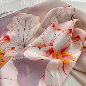 MaraSilk Pure Mulberry Silk Scarf - Oblong Crepe Satin MS614