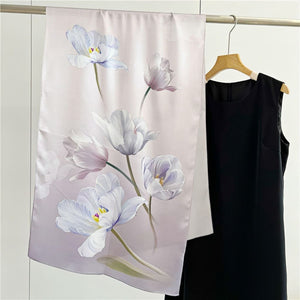 MaraSilk Pure Mulberry Silk Scarf - Oblong Crepe Satin MS614 66" x 21" MS61403