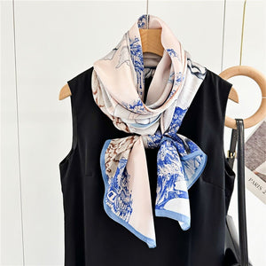 MaraSilk Pure Mulberry Silk Scarf - Oblong Crepe Satin MS614