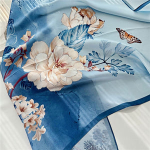 MaraSilk Pure Mulberry Silk Scarf - Oblong Crepe Satin MS614