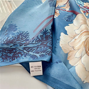 MaraSilk Pure Mulberry Silk Scarf - Oblong Crepe Satin MS614