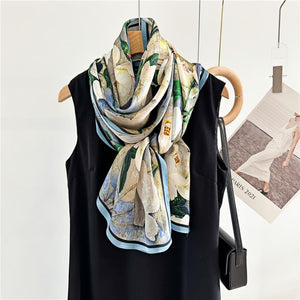 MaraSilk Pure Mulberry Silk Scarf - Oblong Crepe Satin MS615 66" x 21" MS61501