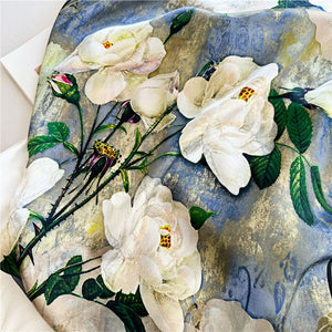 MaraSilk Pure Mulberry Silk Scarf - Oblong Crepe Satin MS615