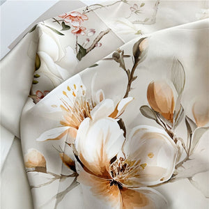 MaraSilk Pure Mulberry Silk Scarf - Oblong Crepe Satin MS616
