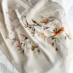 MaraSilk Pure Mulberry Silk Scarf - Oblong Crepe Satin MS616