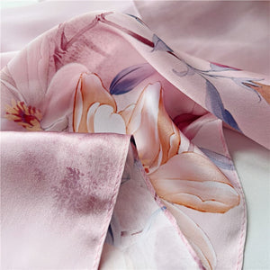 MaraSilk Pure Mulberry Silk Scarf - Oblong Crepe Satin MS617
