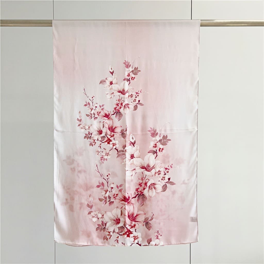 MaraSilk Pure Mulberry Silk Scarf - Oblong Crepe Satin MS617 66" x 21" MA61706