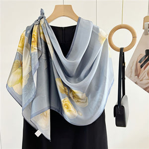 MaraSilk Pure Mulberry Silk Scarf - Oblong Crepe Satin MS617