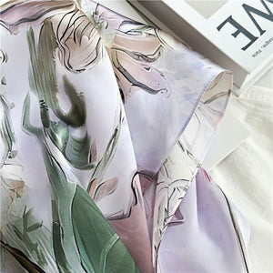 MaraSilk Pure Mulberry Silk Scarf - Oblong Crepe Satin MS618