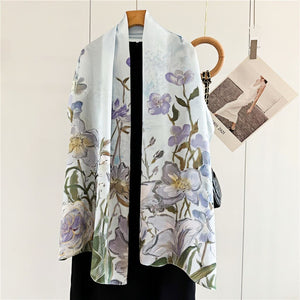 MaraSilk Pure Mulberry Silk Scarf - Oblong Crepe Satin MS618