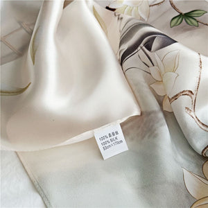 MaraSilk Pure Mulberry Silk Scarf - Oblong Crepe Satin MS618