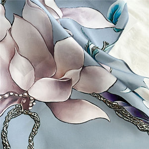 MaraSilk Pure Mulberry Silk Scarf - Oblong Crepe Satin MS618
