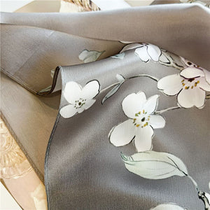 MaraSilk Pure Mulberry Silk Scarf - Oblong Crepe Satin MS619