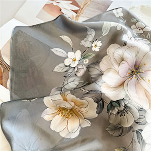MaraSilk Pure Mulberry Silk Scarf - Oblong Crepe Satin MS619