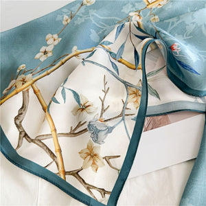 MaraSilk Pure Mulberry Silk Scarf - Oblong Crepe Satin MS620